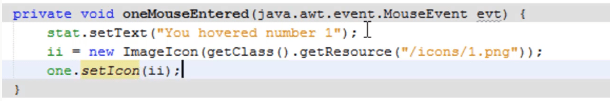 Java Hover