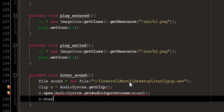Play sound in Java