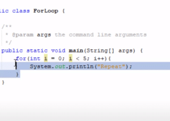 For loop in Java