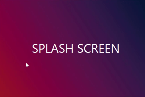 JavaFX Splash Screen