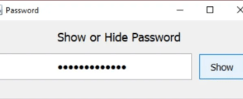 hide and show password in jPasswordField