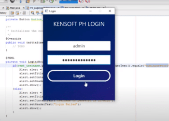JavaFX login application