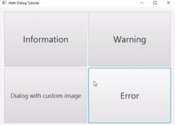 JavaFX Alert Dialogs | 100% best for beginners