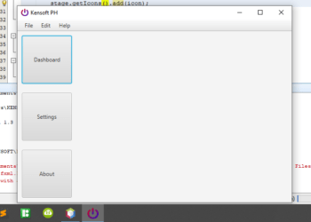 show the JavaFX scene
