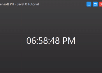 get current time in javafx