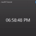 get current time in javafx