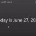 Get current date in Java