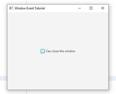 Window Event in Java