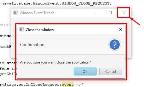 Window Close Event in Java