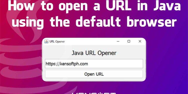 How to open a URL in Java