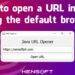 How to open a URL in Java
