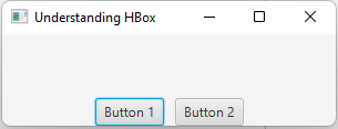 JavaFX HBox alignment