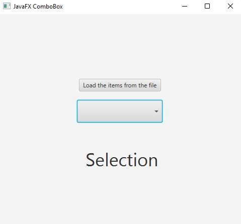 ComboBox in JavaFX