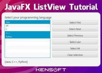 How to use the ListView in JavaFX | 100% Perfect Tutorial