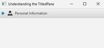 TitledPane in JavaFX Collapsed