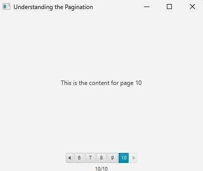 How to use the JavaFX Pagination