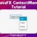 JavaFX Context Menu