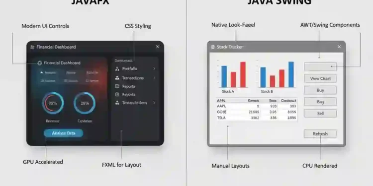 Java swing vs javafx