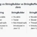 String vs StringBuilder vs StringBuffer in Java